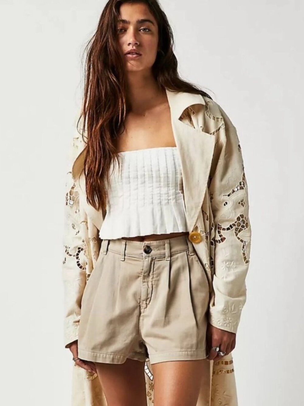 NWT FREE PEOPLE Billie Chino Shorts NWT SZ 4